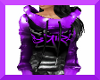 !S!BGIRL HOODY $ PURPBLK