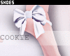 White Bow Feet