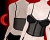 ☾ Cropped black lace