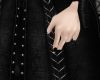 Vampire nails silver tip