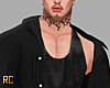 r. Open Shirt Black