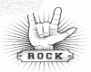 Rock Logo  Particles
