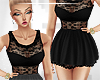 ! Short Lace Dress Black