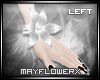 Silver Lily Bracelet L