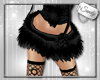 Black Fur Winter Skirt