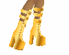 gold 80's boots