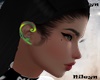 sexy cat green earring