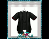 *D* Black,Open Shirt