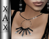 !BLACK silver necklace