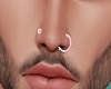 Pink nose piercings