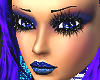blue lips and eyeshadow