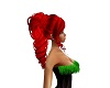 Red Swirl ponytail