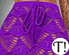 T! Purple Crochet Skirt