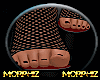 M - Redness Fishnet Heel