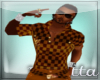 1V Brown LV Muscle Top