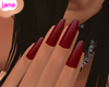 [JA] dark red. nail