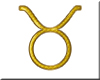 Gold Taurus Symbol sm