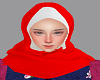 hijab merah