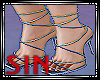 Blue String Heels