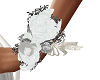 white/silver corsage