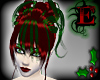 Xmas Jen Hair (red/grn)