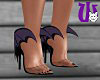 Bat Heels purple