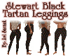 Stewart Black Tartan Leg