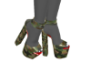 Camo Halo Red Bottoms