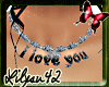 [L] Necklace I love you