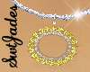 yellow Dia Cir pendant