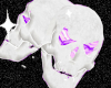 white animated skulls