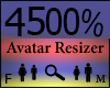 Any Avatar Size,4500%