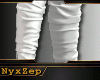 ! WHITE OVER HIGH BOOTS