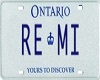 Remi Licence Plate