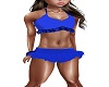roya; blue ruffle bikini
