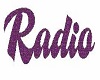 Purple Radio Sign