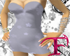 - F - Grey Flower Dress