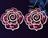 Purple Flowers Earrings