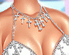 Crosses Bikini Top White