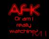 MI AFK Sign Red