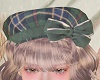brownie bow beret green