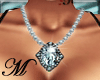 necklace blue diamond 