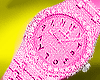 Pink Diamond Iced Watch