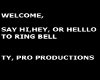 PRO WELCOME SIGN