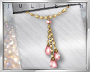 J! Pink drop necklace