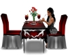 Red,Blk,&Sil Table For 2