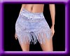 purple lace fringe skirt