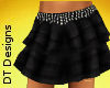 San Skirt Studded Black