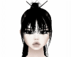chopstick long bang pony