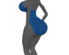 BLUE WOVEN MINI DRESS
